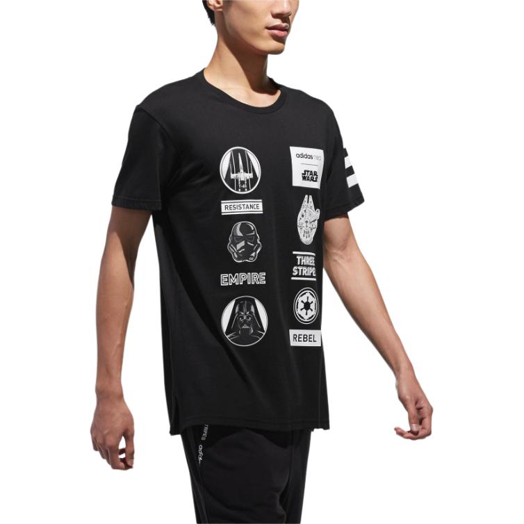 adidas Neo x XINGQIUDAZHAN,LIANMINGKUAN Футболка Мужская Черная CV9383
