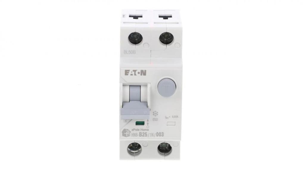 Differential circuit breaker 2P 25A B 0.03A type AC xPole Home HNB-B25/1N/003 195123
