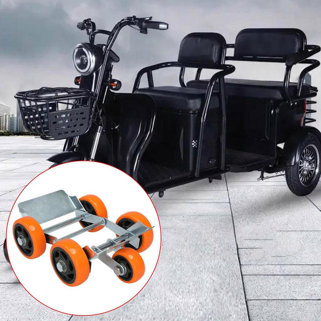 Vehicle Dolly Tyre Blowout Booster Solid Carbon Steel Bicycle Emergency Tyre Booster Scooter Tyre Burst Trailer for Bike