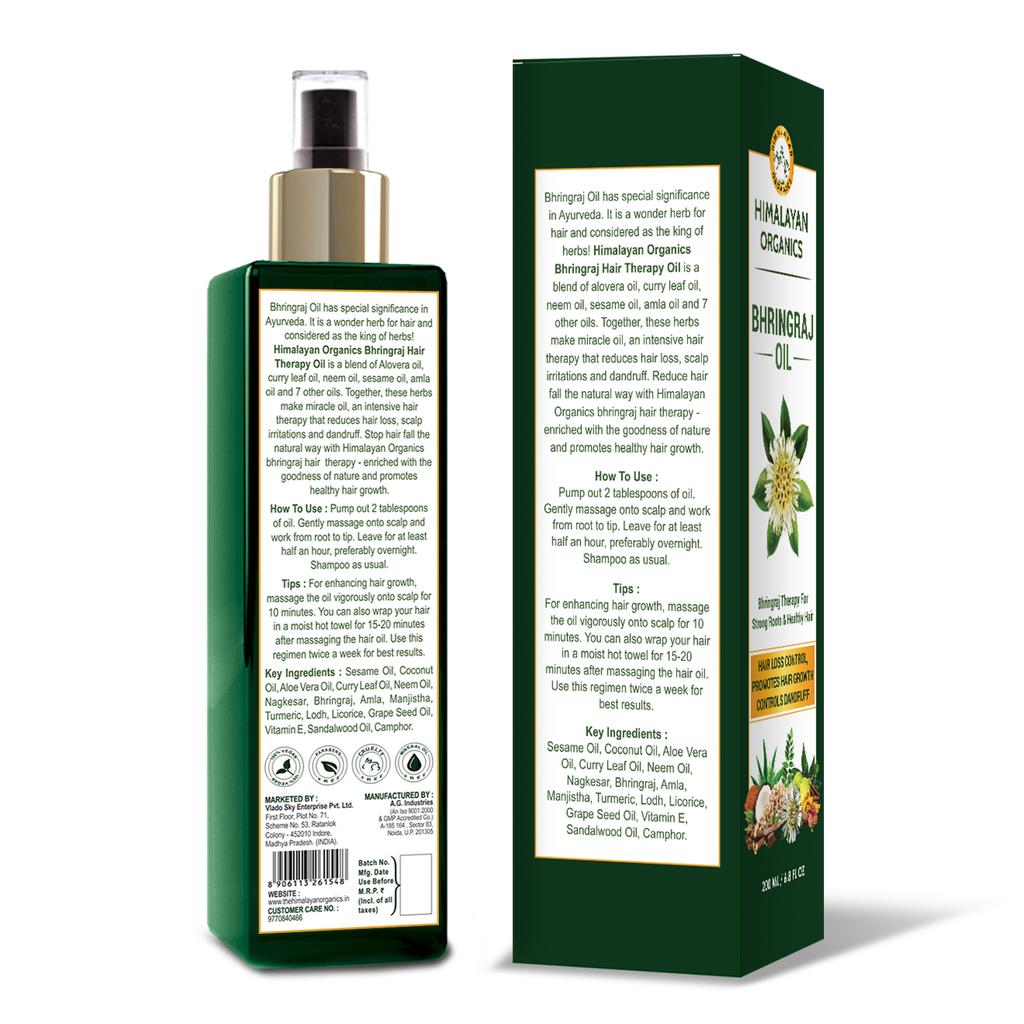 Брингарадж: масло для укрепления и роста волос (200 мл), Bhringraj Oil,  Himalayan Organics