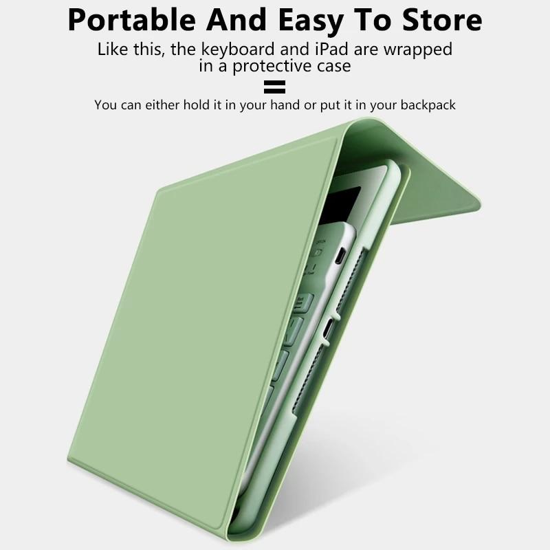 Беспроводная клавиатура для iPad 10,2, чехол для iPad Air 3 10,5 mini 5 6, чехол Bluetooth-клавиатура для iPad Air 9,7