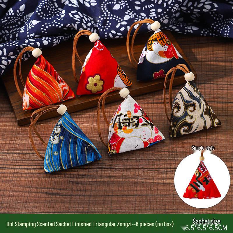 Handmade Dragon Boat Festival Sachets: Lavender & Mugwort Mosquito Repellent in Ancient Hanfu Style for Kids