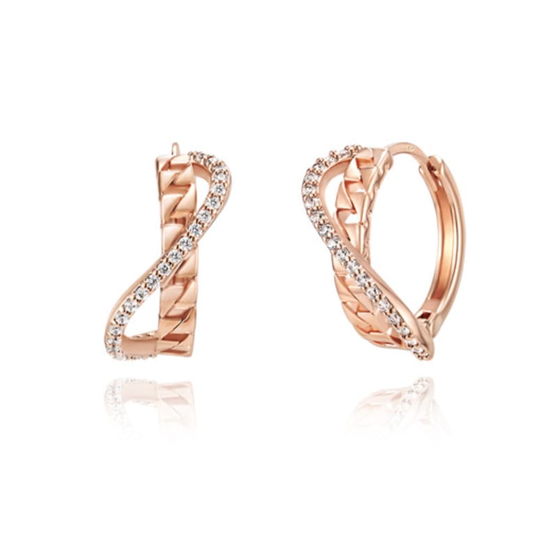 ELLE Jewelry 14K Cubic Motion Earrings (Gold Pin) ELGPEE467