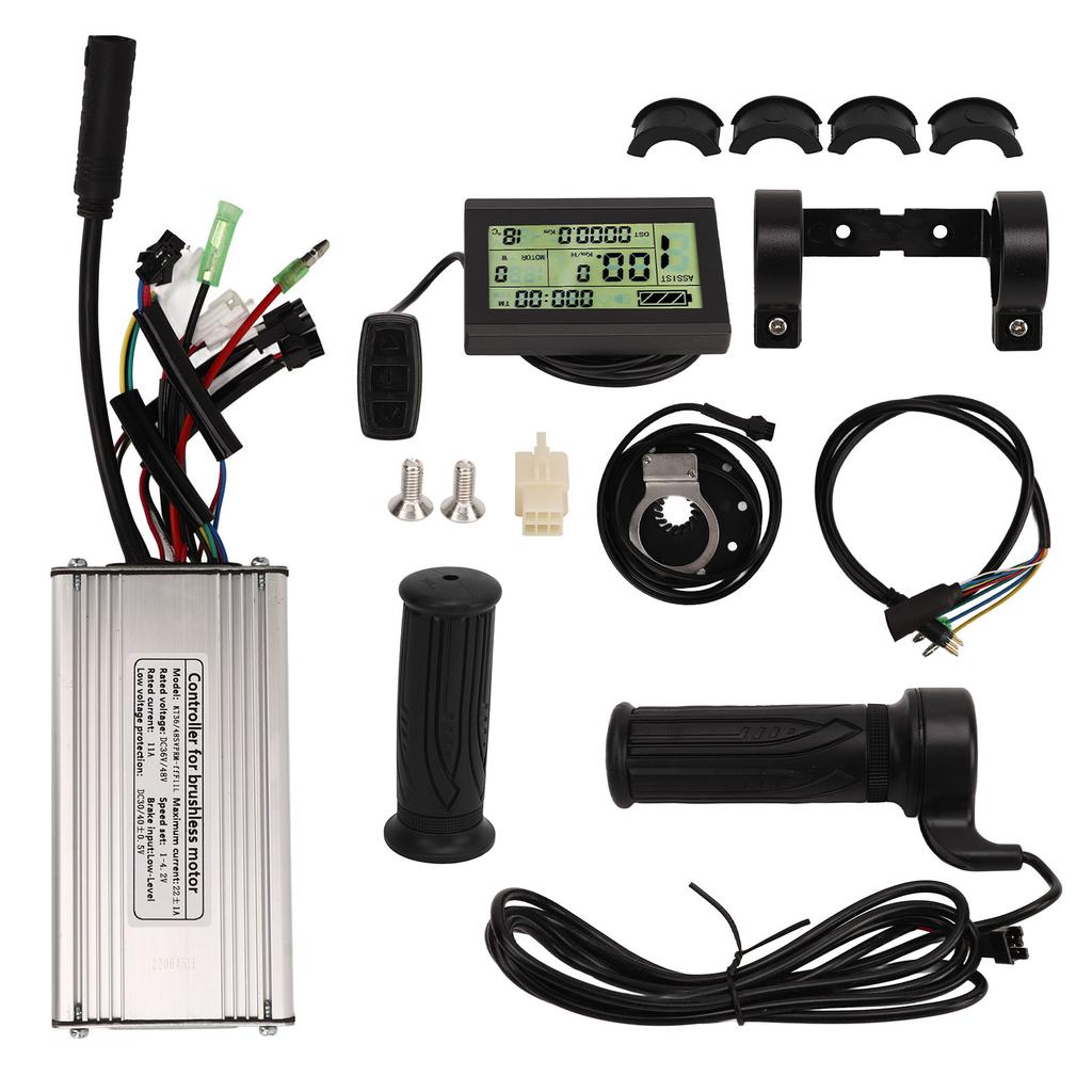 Комплект контроллера для электровелосипеда 36 В 48 В 500 Вт с синусоидальным контроллером 20 А, панелью LCD3, ручкой газа для электровелосипеда