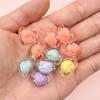 10Pcs Jewelry Making13*17mm Loose Beads Heart Crafts DIY For Necklace Bracelet Pendant