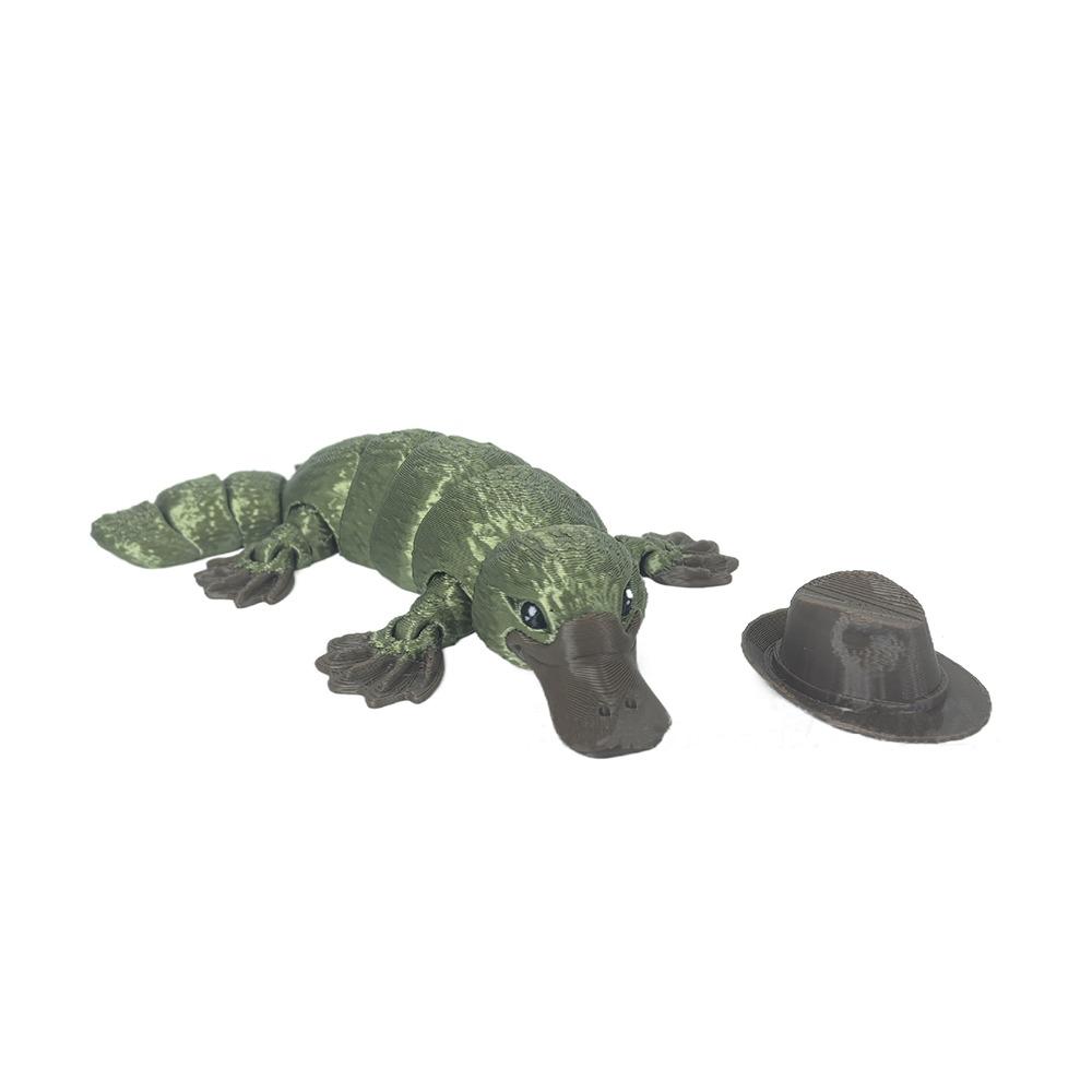 PLA 3D Printed Chameleon Model Multicolor Multi-jointed Chameleon Action Figure Movable Articulated Animal Figurine