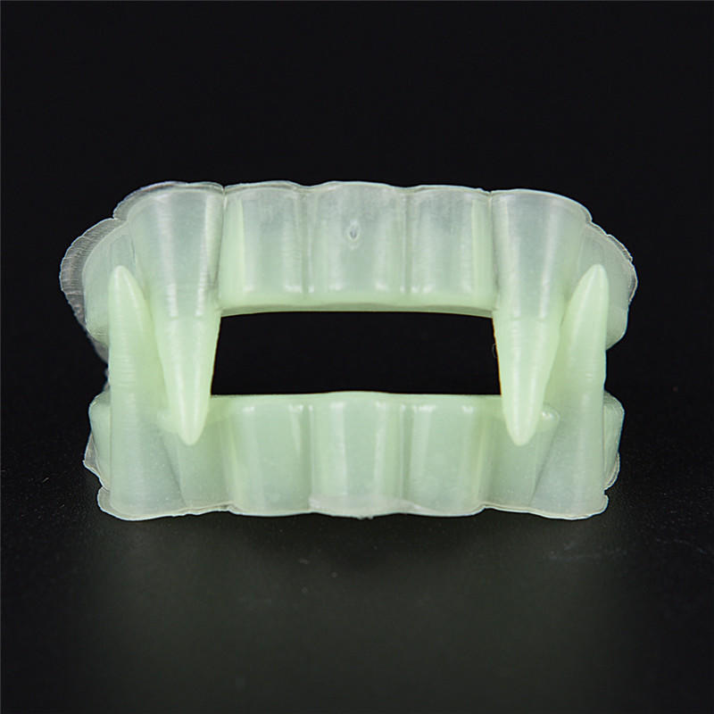 10 шт. Хэллоуин Праздничная вечеринка Вампир Светящиеся вставные зубы Зубной протез Костюм
