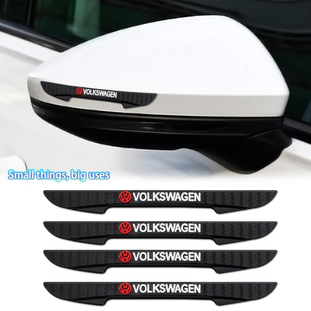 SLZPW1 New 4pcs Rubber Car Door Edge Protector Stickers Anti Collision Strips For VW Passat 4 Tiguan Golf CC Polo GTI Motion MTM Touran