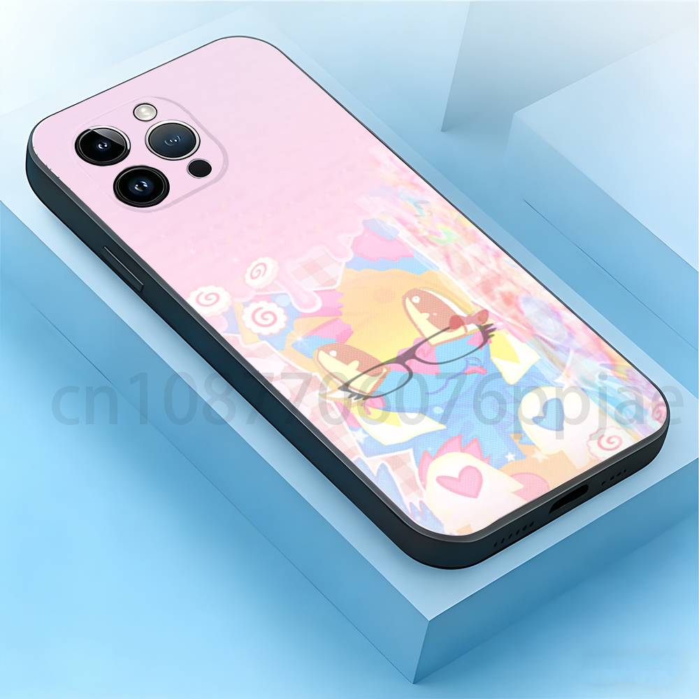 Чехол для телефона с аниме Y-Yatta для iPhone 17,16,15,14,13,12,11,XR,Pro,Max,Plus,mini, Силиконовый черный чехол
