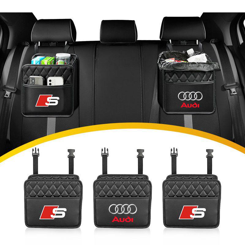 Car Multi-function Storage Bag Automobile Seat Back Storage Pocket for Audi C5 C6 C7 A4 B6 B8 B7 A6 A3 A5 Q3 Q7 8P S3 S5 S1 S4 S2 RS3 RS4 RS5 RS6 RS8