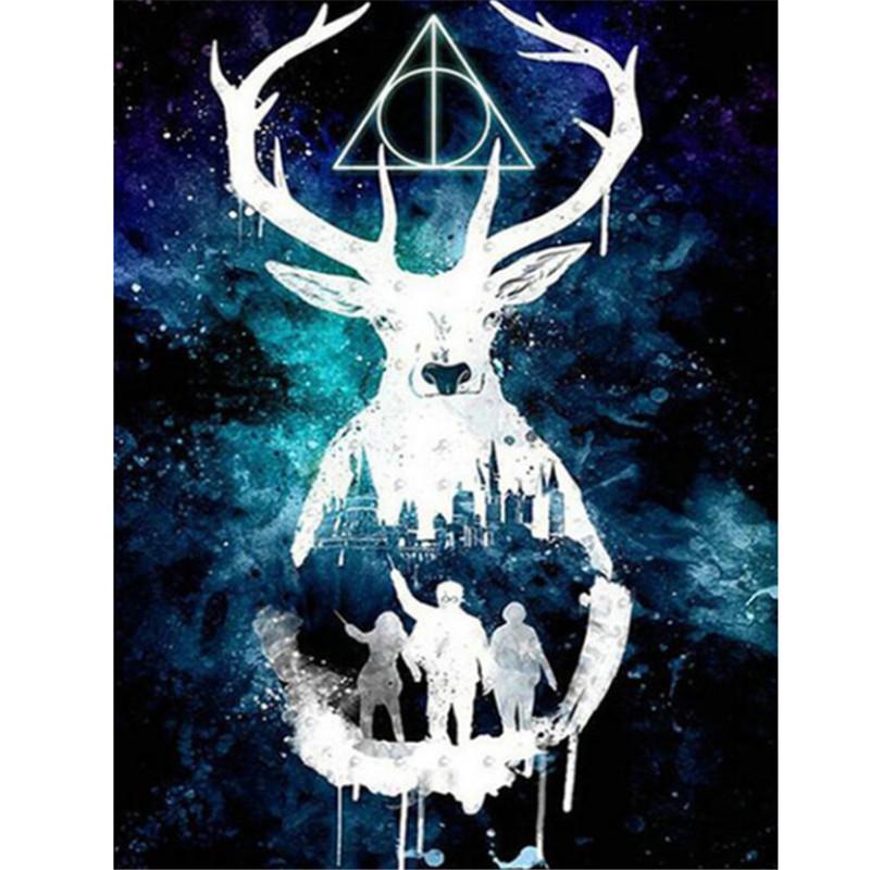 Diy Painting 5d Diamond Full Magic Hogwarts Diamond Embroidery Kits Full Lay Cross Stitch Home Decor Handmade Gift