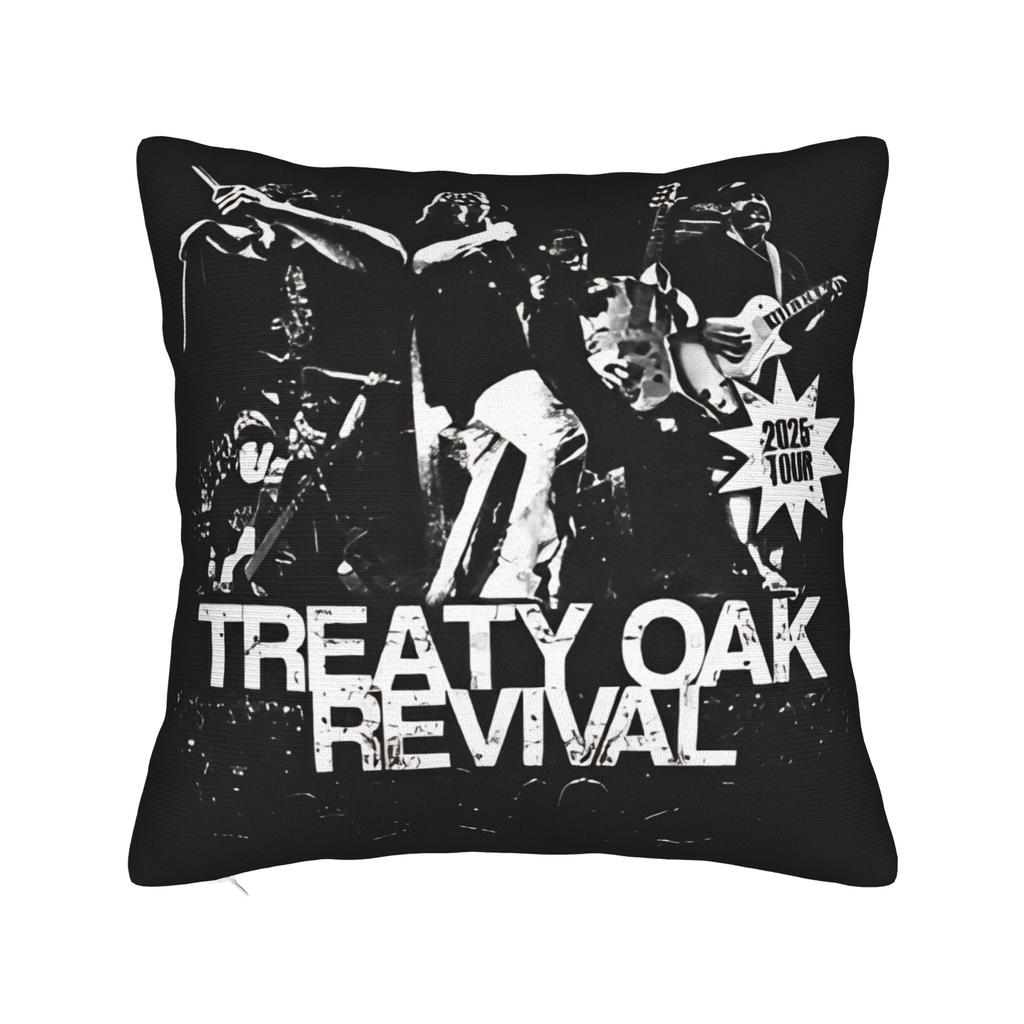Country Music Band Treaty Oak Revival Pillow Cover Soft Cushion Cover Fashion Pillow Case For Sofa Car Home Decor