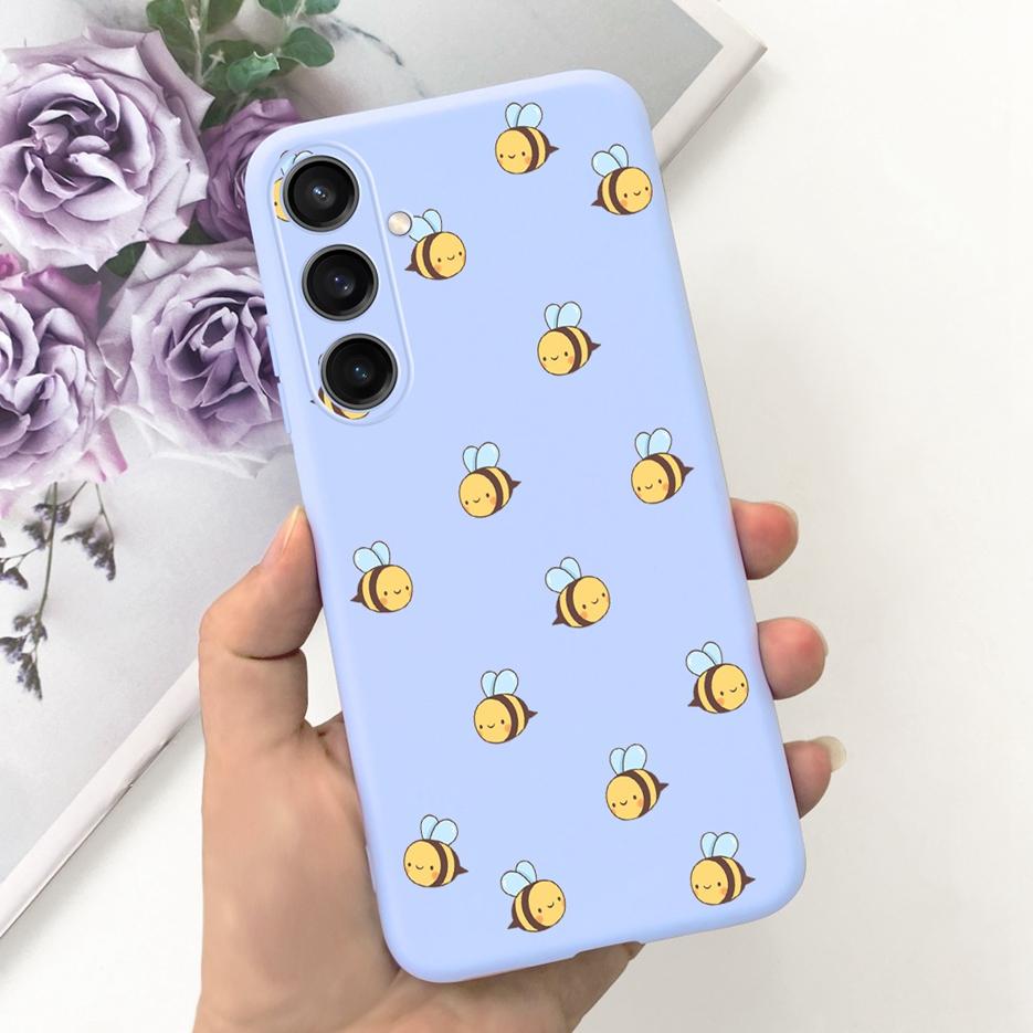 Чехол для Samsung Galaxy A55 Красивый мультяшный дизайн Девочки Подсолнух Мягкий ТПУ Чехол для телефона Для Samsung A15 A25 A35 A55 5G Fundas Coque