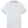 Moncler SS24 Slim Fit Three-Color Knitted Collar Short Sleeve Polo Shirt Men Polo Shirts White J10918A7030084556001