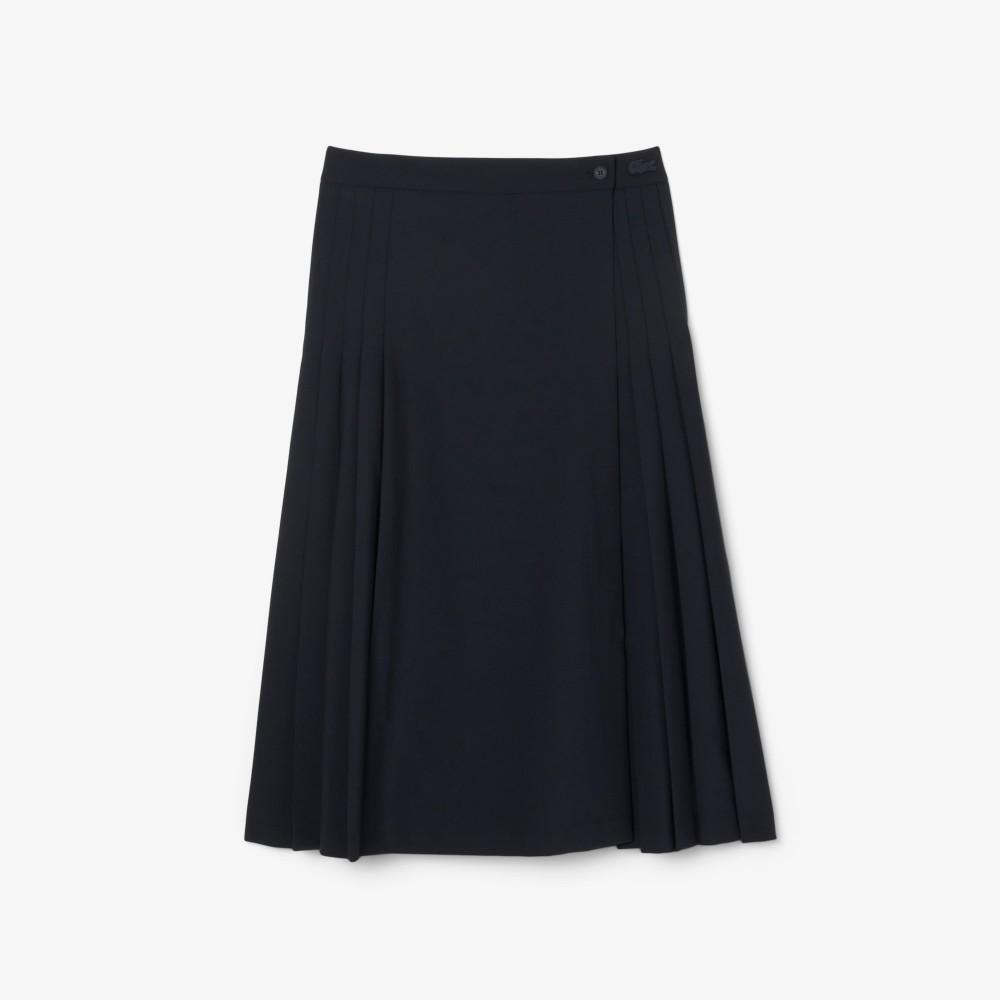 [lacoste] Women's Wrap Pleated Midi Skirt JF5406-55NHDE