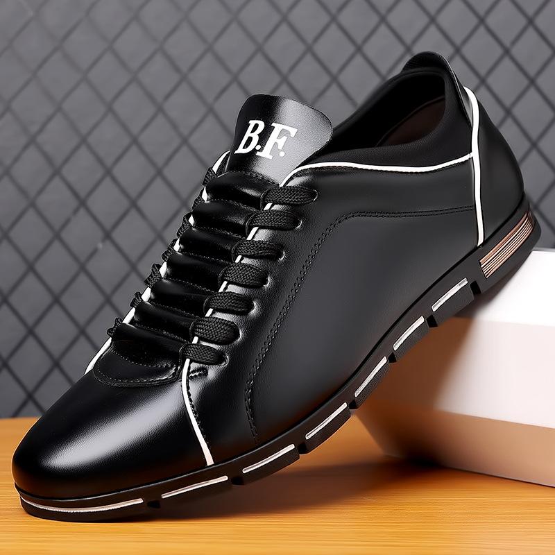 Man Casual Leather Shoes Spring Autumn New Fashion Leather Shoes British Style Men's Business Shoes Flat Working Footwear