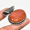 Подвеска из драгоценного камня Red River Jasper ручной работы с посеребрением 925 пробы 1,32 дюйма