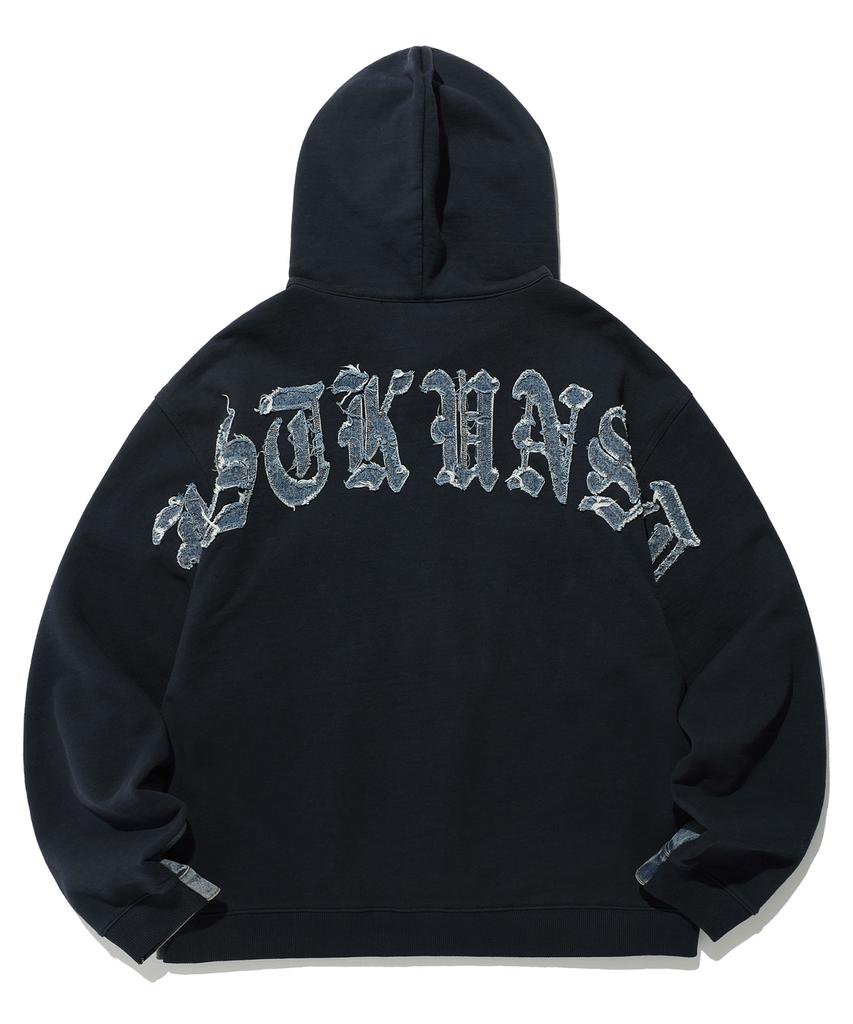 Джинсовая толстовка с капюшоном Istkunst Denim Mix_Синяя(Ik2Esmd110A)