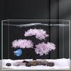 Украшения для аквариума Розовая/Белая Сакура Безопасный Легко чистить Акваскейпинг Дерево Ландшафтное украшение Дерево-снежинка Украшение для аквариума