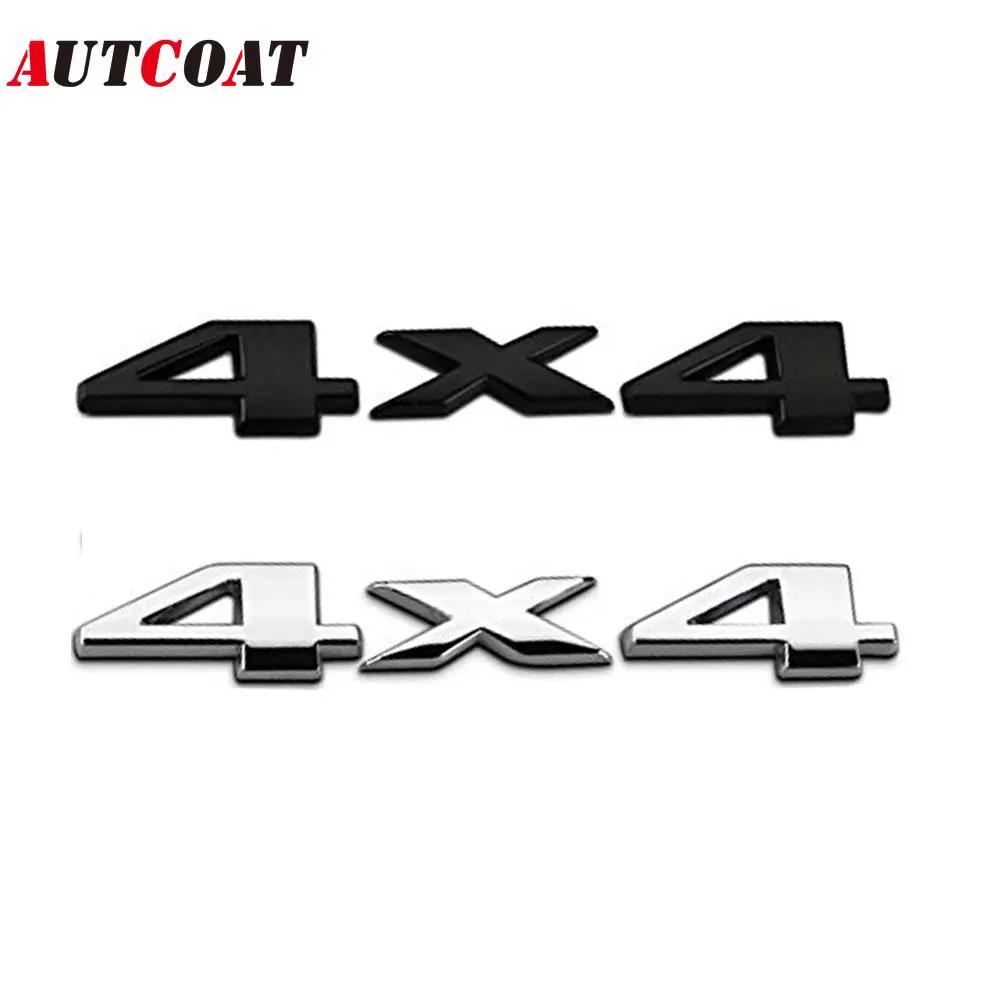 AUTCOAT 1Pcs 3D 4x4 Four Wheel Drive Car Sticker Logo Emblem Badge Decals Car Styling Accessories