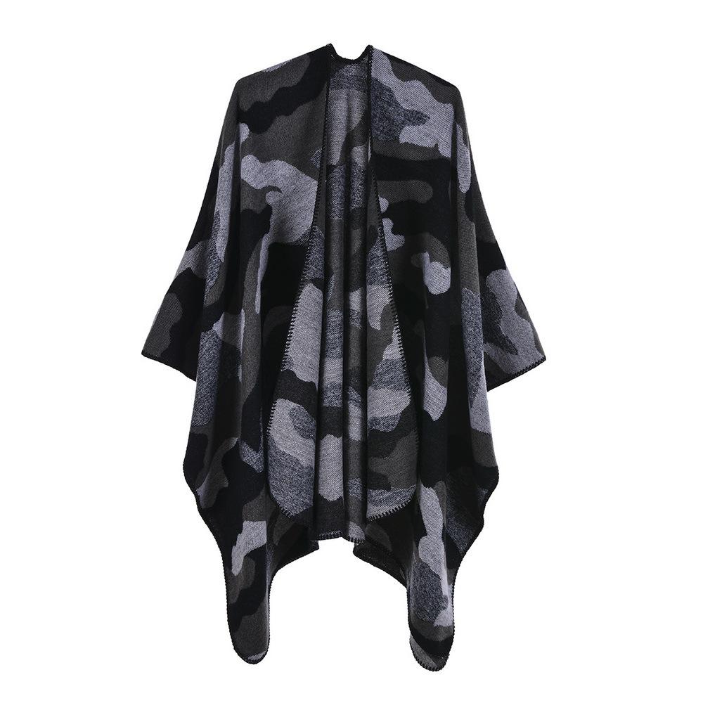 New Women's Autumn/Winter Jacquard Scarf Shawl Cape - Fashionable and Warm