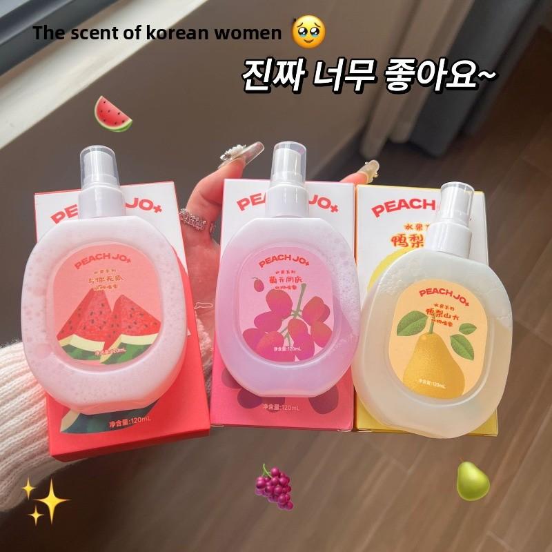 Дезодорирующий спрей для одежды с ароматом груши, персика и винограда, стойкий и легкий аромат для мужчин и женщин