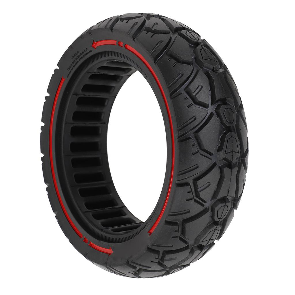 Сплошная шина для скутера 10 дюймов 10x3 255x80 8065?6.5 Красная линия универсальная для электросамоката KUGOO