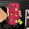 For Honor 200 Pro Case Honor 200 Phone Case Honor 200 Lite Cover With Lanyard Cute 3D Bear Silicone Phone Case Honor 200 Pro