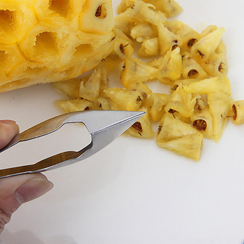 Strawberry Huller Fruit Peeler Pineapple Corer Slicer Cutter Stainless Steel Kitchen Knife Gadgets Pineapple Slicer Clips