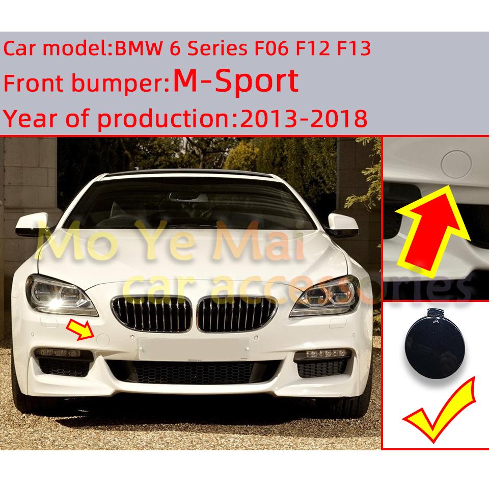 Front Bumper Towing Hook Cover Cap Hauling Trailer Shell For BMW 6 Series F06 F12 F13 M-Sport 2013 2014 2015 2016 2017 2018
