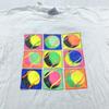 Винтажная футболка CYRK TENNIS NEON POP ART 90-х годов МАЛЕНЬКАЯ мягкая