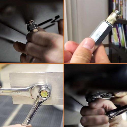 Zinc Plated Carbon Steel Rivet Nuts Flat Head Insert Nuts, 50 Pack, M6