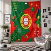 Portugal Football Wall Tapestry Home Decor Wall Hanging Cloth for Bedroom Living Room Background