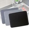 Kitchen Wave Non-slip Draining Pad Silicone Drying Mat Heat Insulation Pad Placemat Table Mat