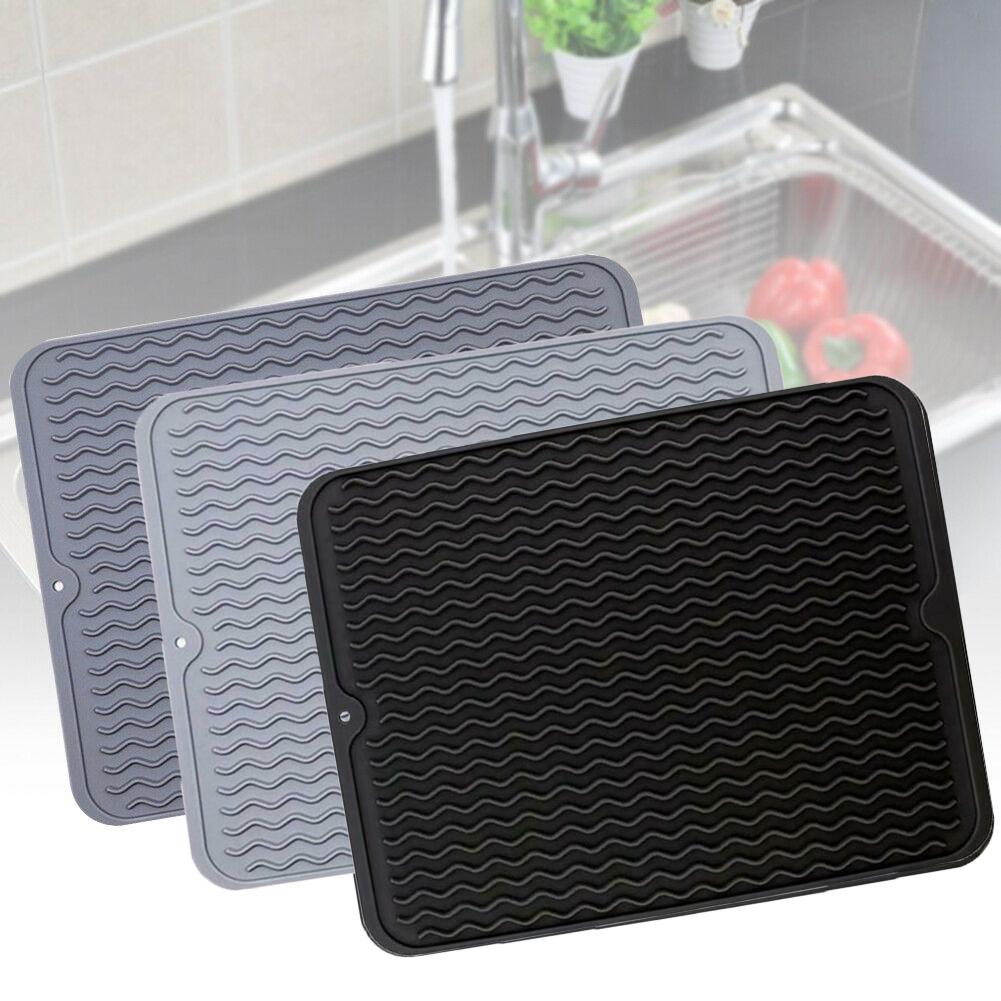 Kitchen Wave Non-slip Draining Pad Silicone Drying Mat Heat Insulation Pad Placemat Table Mat