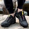 Summer Men Hiking Shoes Soft Male Sports Shoes Outdoor Anti-Slip Men'S Walking Shoes Lightweight Sneakers Lace-Up