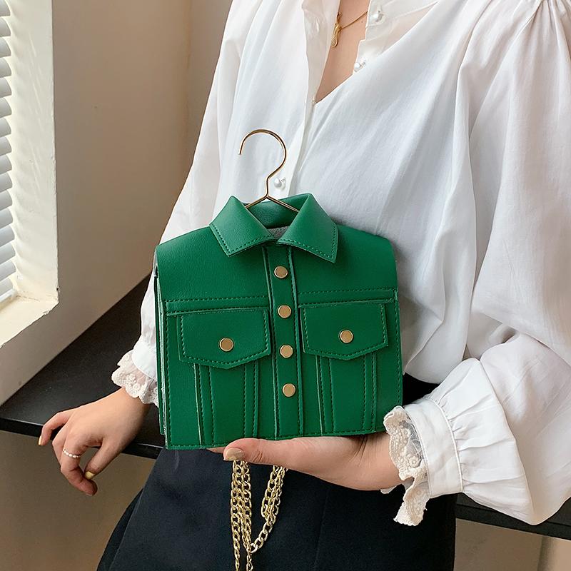 Luxury Jacket Shoulder Bag for Women PU Crossbody Bags Cute Purse and Handbag Designer Chain Crossbody Bag