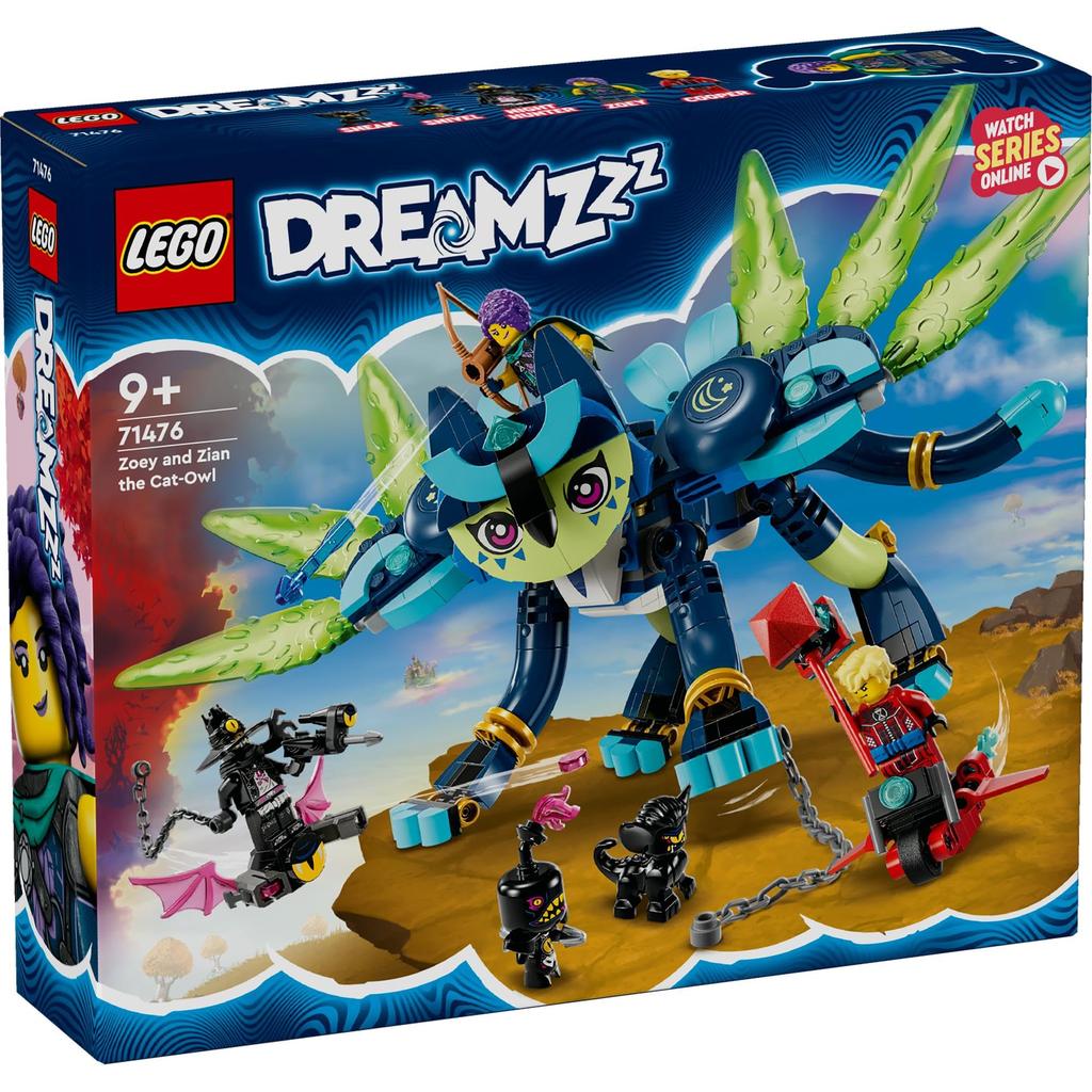Игрушка LEGO Dreams Зои и Цзянь, Набор для ролевых игр для девочек и мальчиков от 8, 9, 10 и 11 лет, Учеников начальной школы, Ролевая игра с животными, 71476