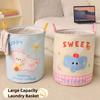 Foldable Toys Storage Basket Large Capacity Dirty Clothes Organizer Cute Laundry Basket  Household