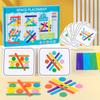 Montessori Children'S Logical Thinking Concentration Training Puzzle Baby Color Cognition Spell Building Block Educational Toys