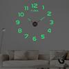 Акриловые Декоративные Настенные Часы Сделай Сам Светящиеся Часы Спальня Гостиная Большие Зеркальные Настенные Часы Бесшумные Часы