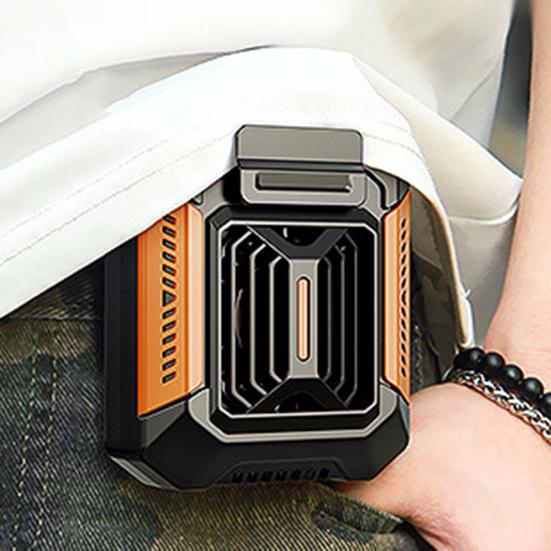 Подвесной охлаждающий вентилятор на талии, 3 уровня, регулируемый, водонепроницаемый, портативный, многофункциональный светодиодный фонарик, внешний аккумулятор, мини-кондиционер, поясной вентилятор