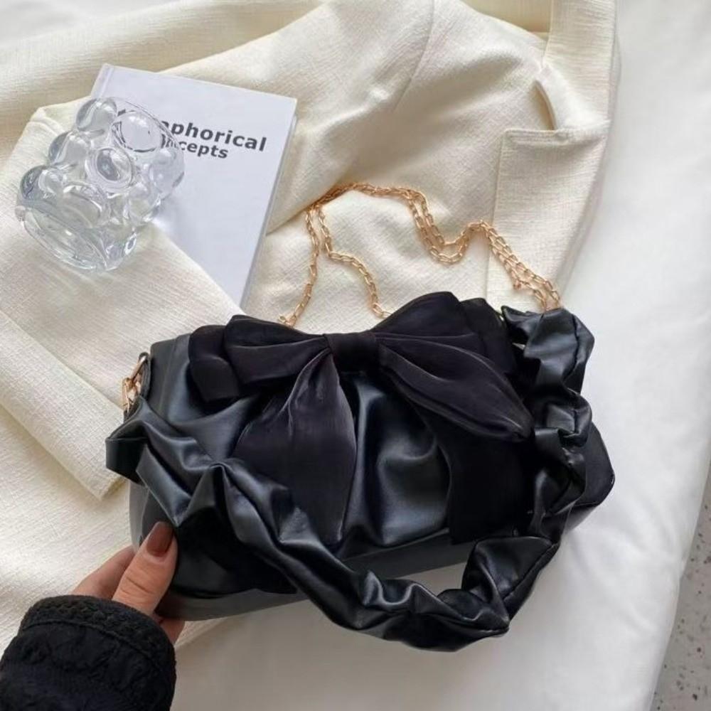 Adjustable Strap Cloud Ruched Crossbody Bag Pleated Handbag Fashion Hobo Bag Shopping