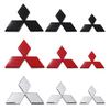 1pcs 3D ABS Car Front logo Front hood Rear Bumper tail door trunk sticker car Emblem styling Accessories For Mitsubishi