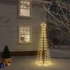 VidaXL Christmas Tree with Stake LED Christmas Tree Holiday Decoration Christmas Ornament Party Decoration Warm White 343550