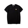 Cotton Short Sleeve T-Shirt With Embroidered Heart Design Unisex Casual Loose Fit
