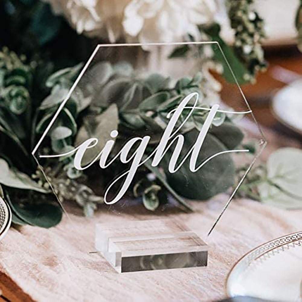 Бумажный зажим Настольное украшение Зажимы Подставка Акриловый держатель для табличек Держатель для номеров столов Карточка места