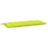 VidaXL Coussin de Banc de Jardin, Revêtement de Banc avec Jeux de Cordes, Coussin d'Extérieur Imperméable, Vert Brillant 361594