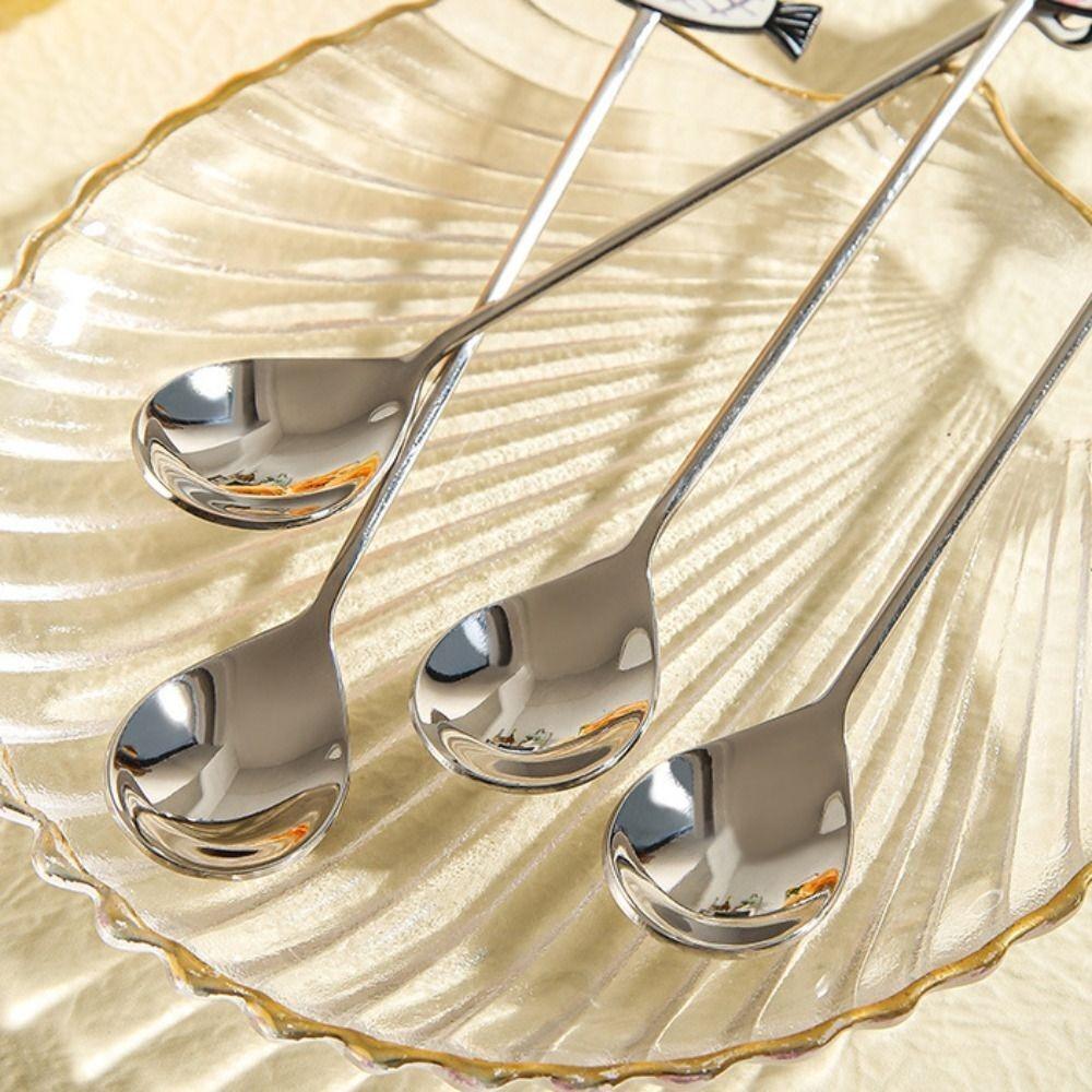 High-quality Cartoon Cat Spoon Japanese Korean Style Honey Stirring Spoon Cute Coffee Spoon