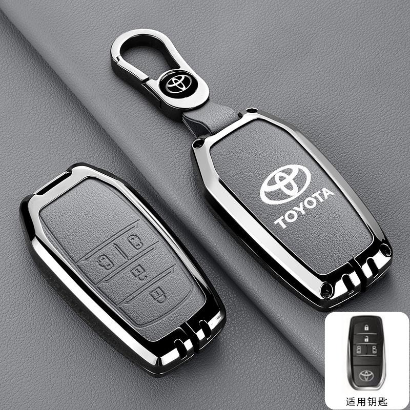 4/5 Button Fashion Zinc Alloy Car Key Cover Shell Bag Accessories For Toyota Noah Voxy Trunk 2022 2023 2024 Alphard 2020 2021